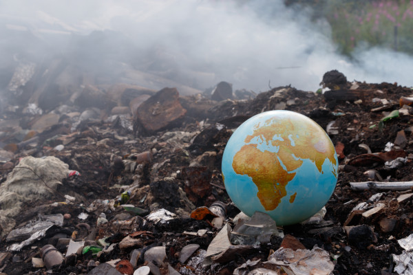 Photo here showing landfill or incinerator pollution